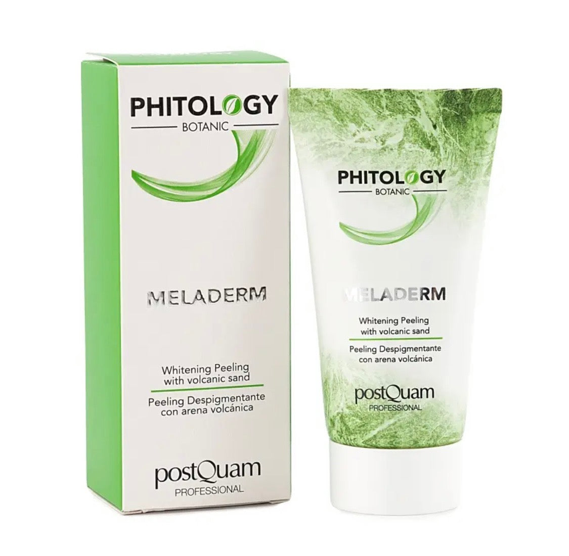 MELADERM WHITENING PEELING WITH VOLCANIC SAND.